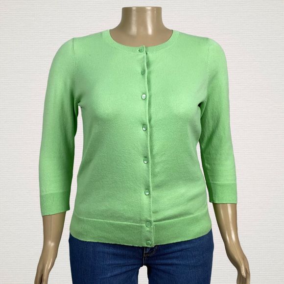 light green cardigan sweater